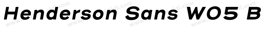 Henderson Sans W05 B字体转换